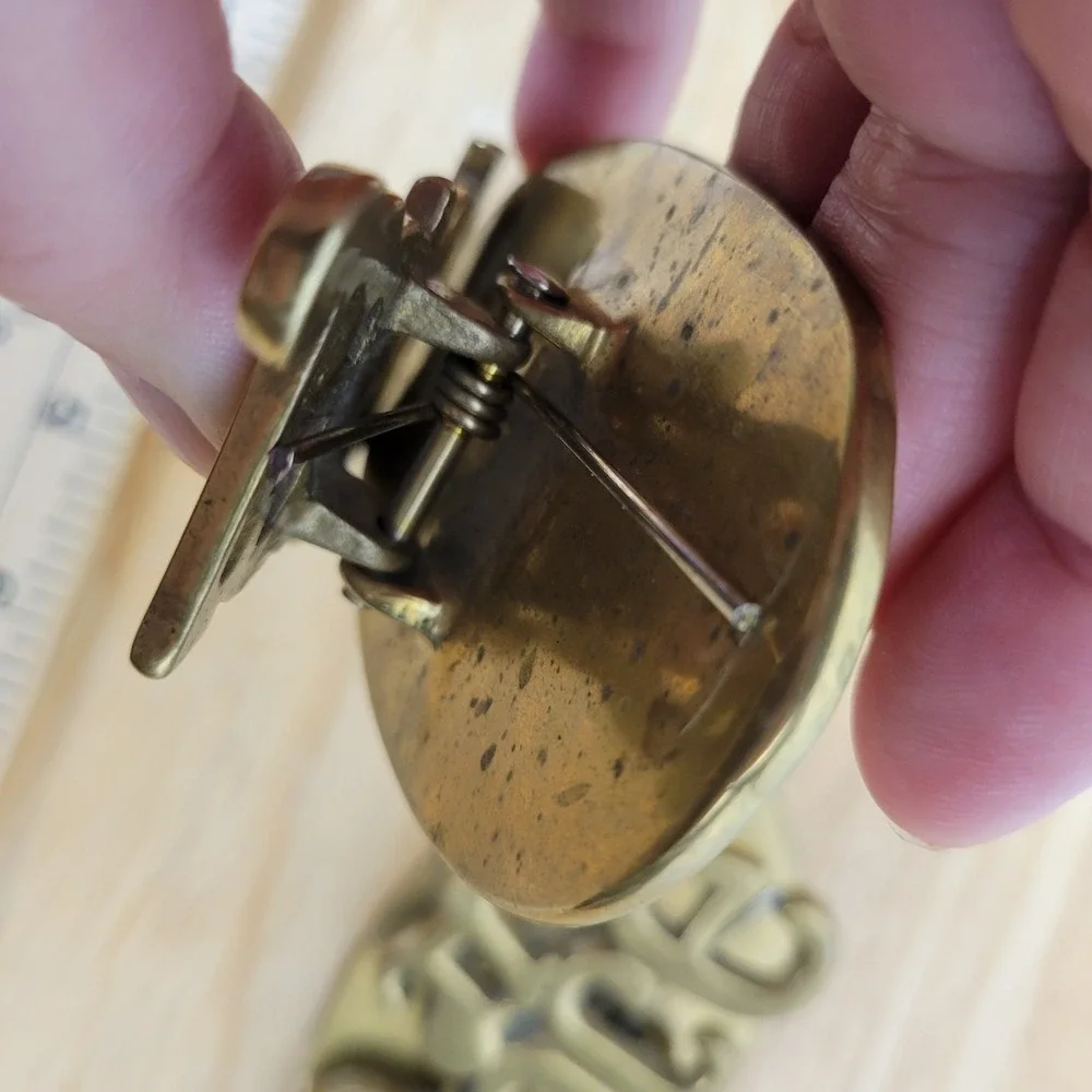Vintage Mid-Century Modern Solid Brass Desk Clips 